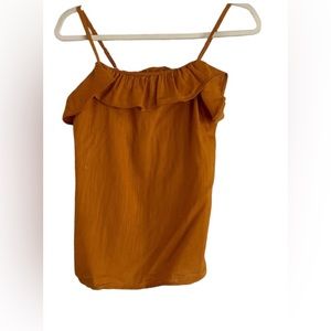 Old Navy ruffle cami tank top with adjustable straps.